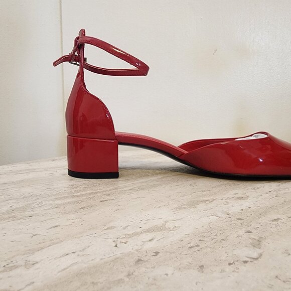MANGO Women's Patent Leather-Effect Heeled Shoe - B018.4 - Picture 3 of 9